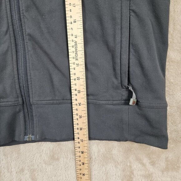 Lululemon Sweatshirt Gray Full Zip Pockets Gym Training Running Women's Size L - Picture 4 of 10